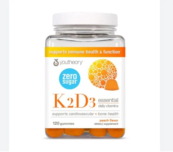 پاستیل ویتامین K2D3 یوتئوری با طعم هلو - 120 عددی